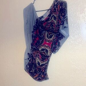 Off the left shoulder blouse